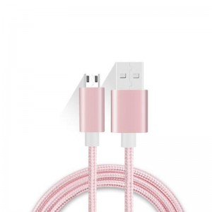 Nylonový pletený mikro kabel k nabíjení USB