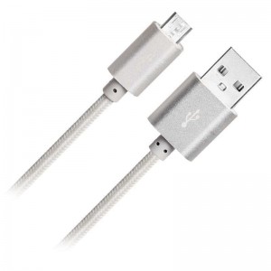USB nylonový pletený kabel